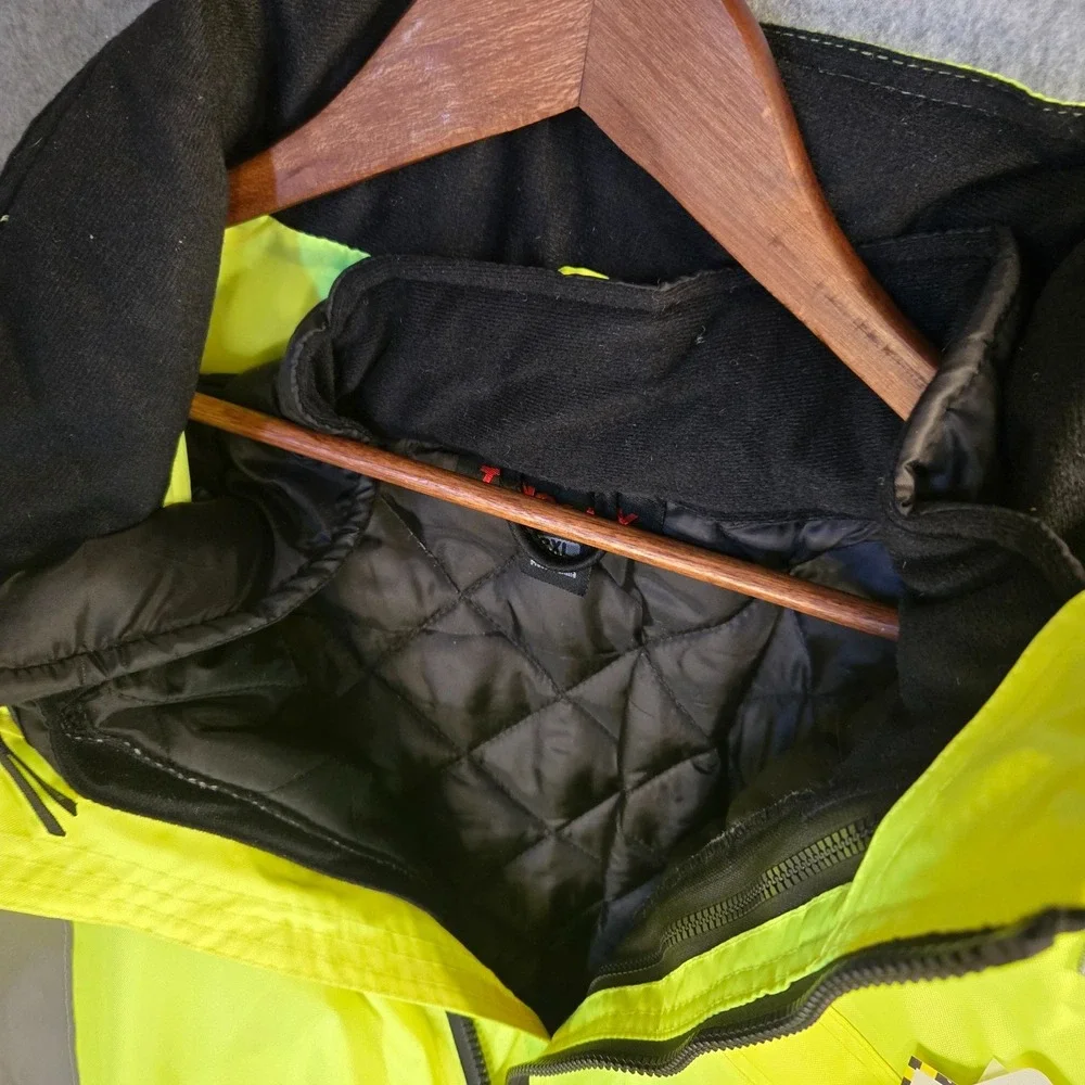 Tingley Jacket, Polyester, Class 3 R, Green; Yellow, 3XL J26172-3X Tingley